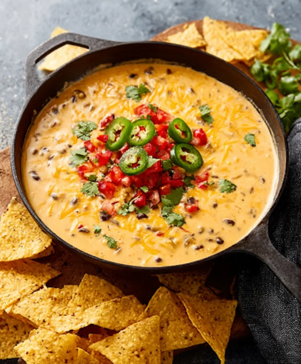 Cowboy Queso-Hearty Beefy Dip Recipe
