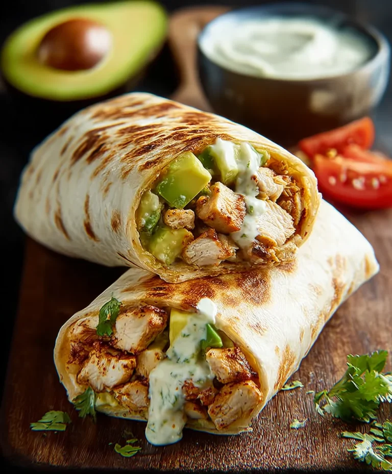 Quick Chicken Avocado Burritos Easy Meal