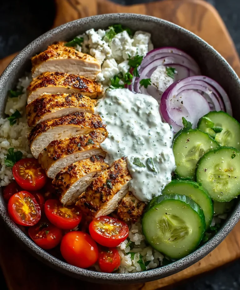Greek Chicken Gyro Bowl- Easy & Delicious Recipe