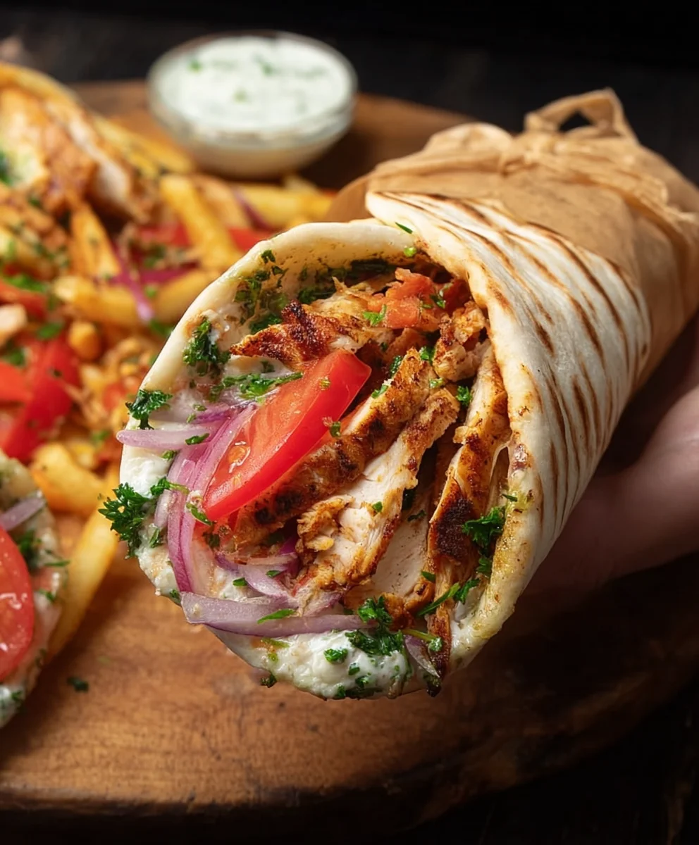 Easy Chicken Shawarma Wrap Recipe - Flavorful & Quick