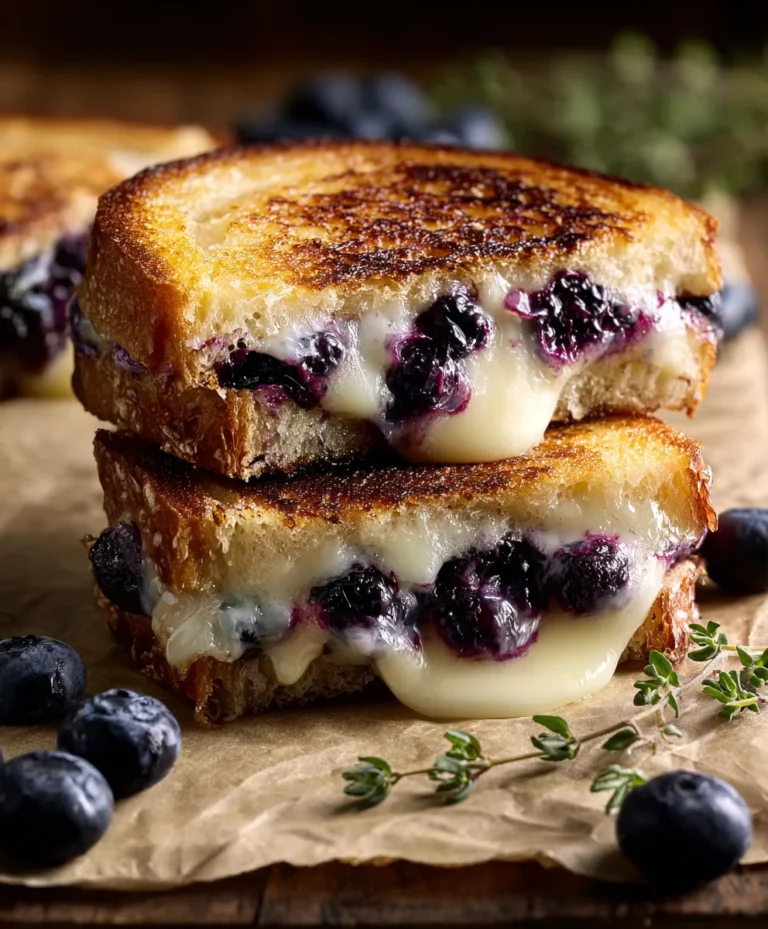 Blueberry White Cheddar Grilled Cheese Delight