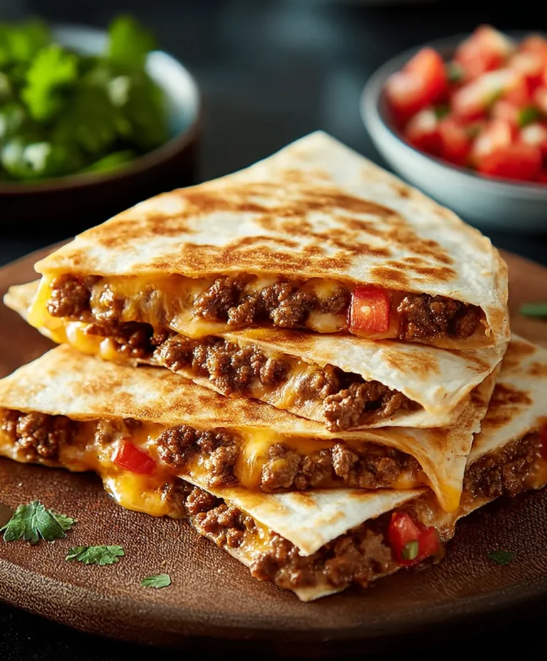 Easy Cheesy Ground Beef Quesadillas – Quick Dinner