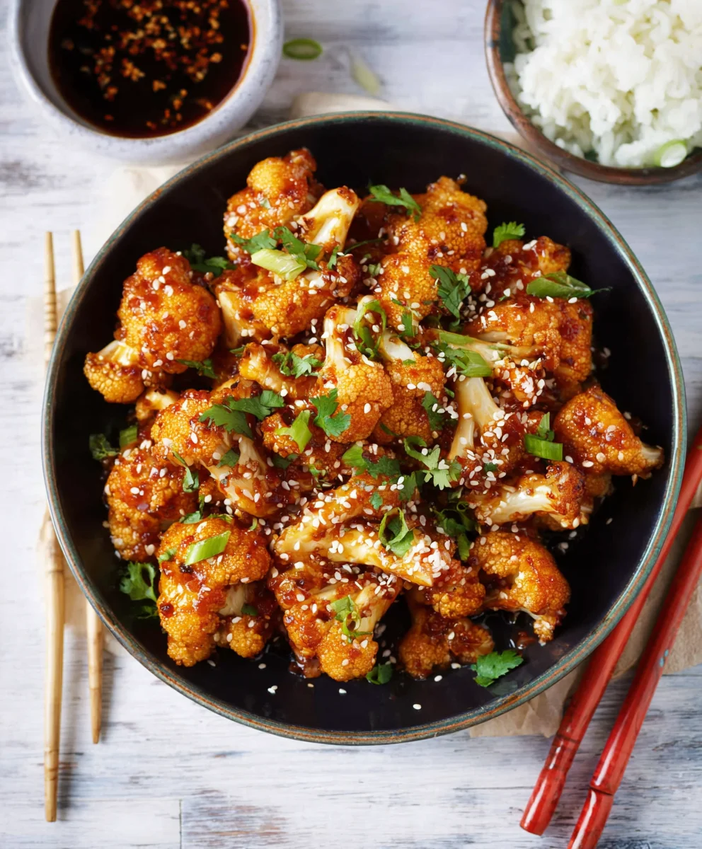 Sticky Sesame Cauliflower - Easy Vegan Appetizer