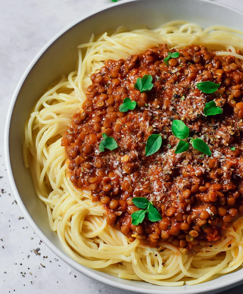 Hearty Vegan Bolognese - Rich Plant-Based Beef Flavor