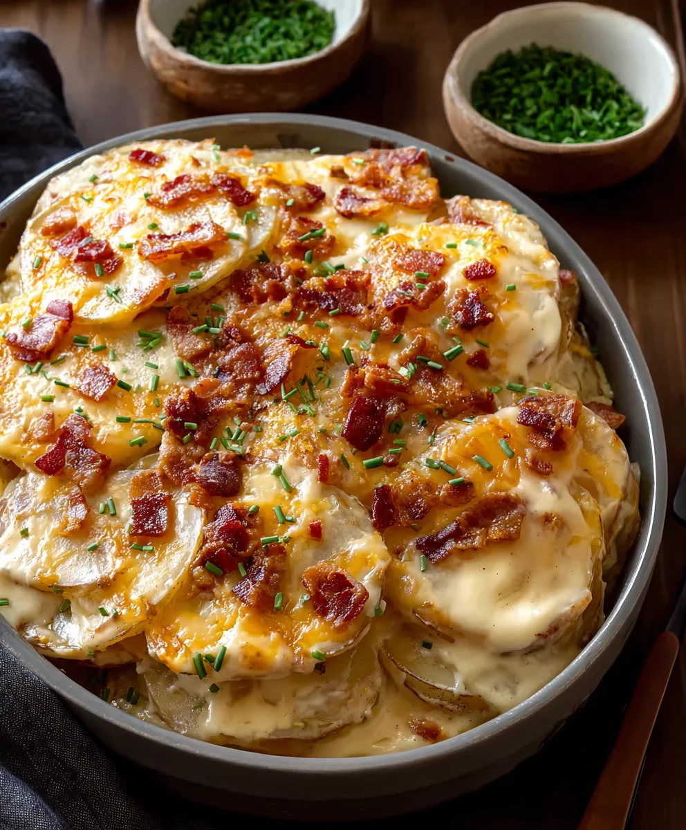 Best Loaded Scalloped Potatoes Recipe-Creamy Comfort Food