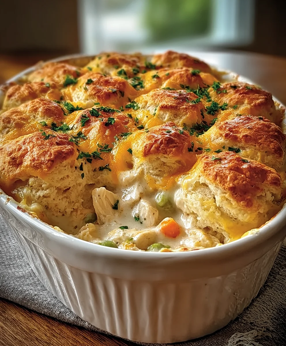 Creamy Chicken Biscuit Bake - Easy Comfort Food