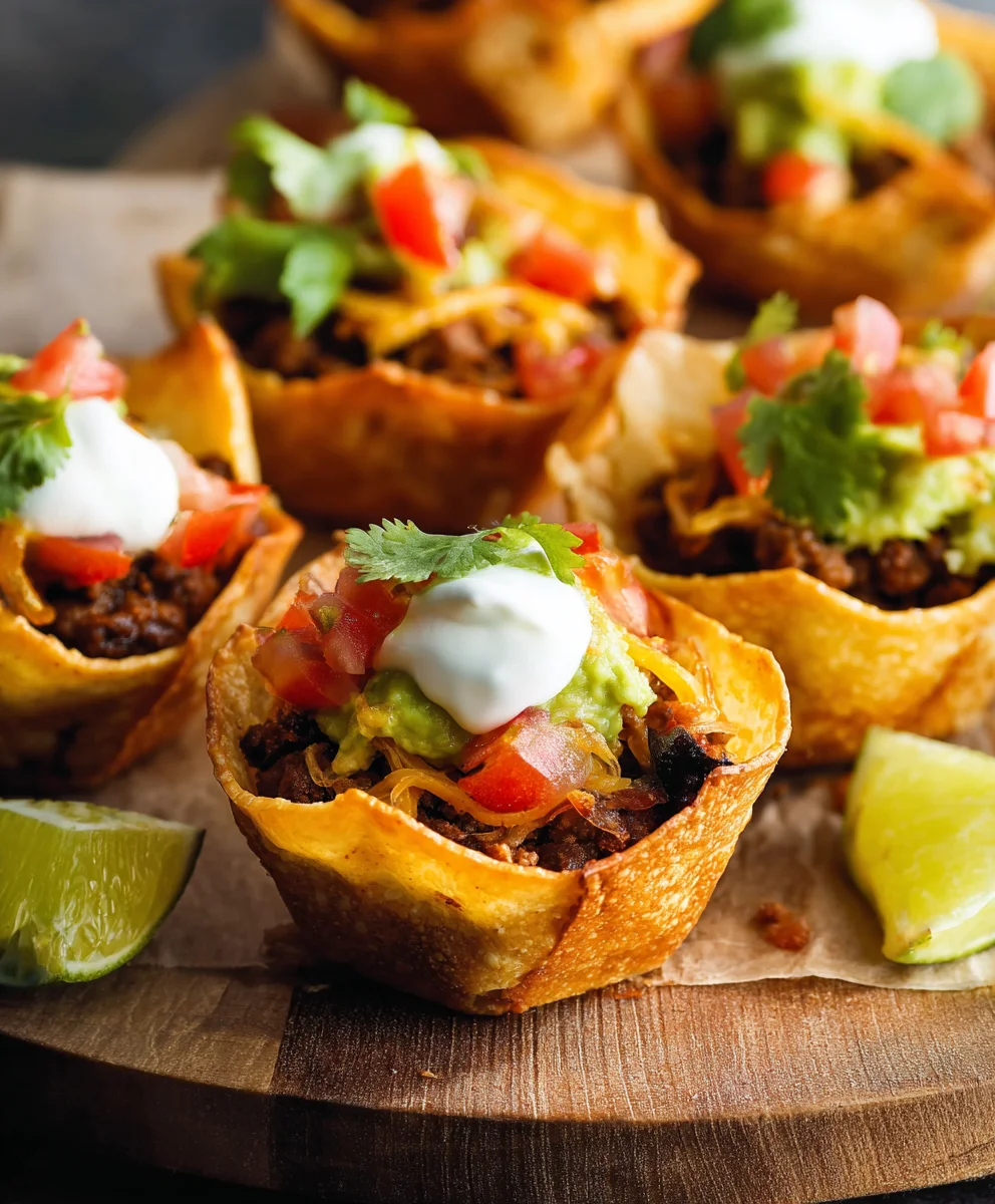 Easy Beef Taco Cups- Quick & Delicious Recipe