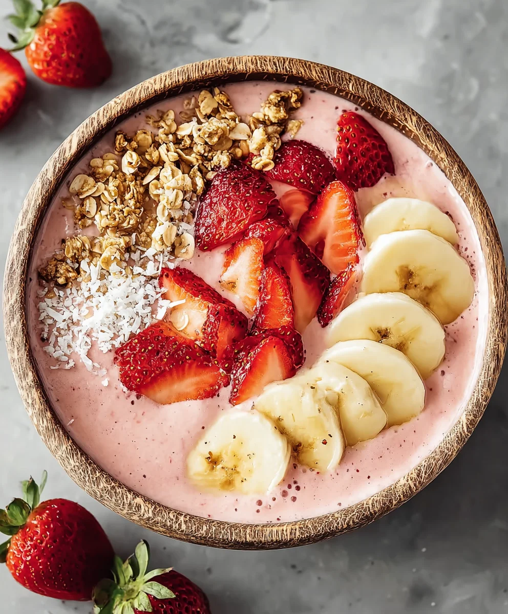 Strawberry Banana Smoothie Bowl - Fresh & Easy Recipe