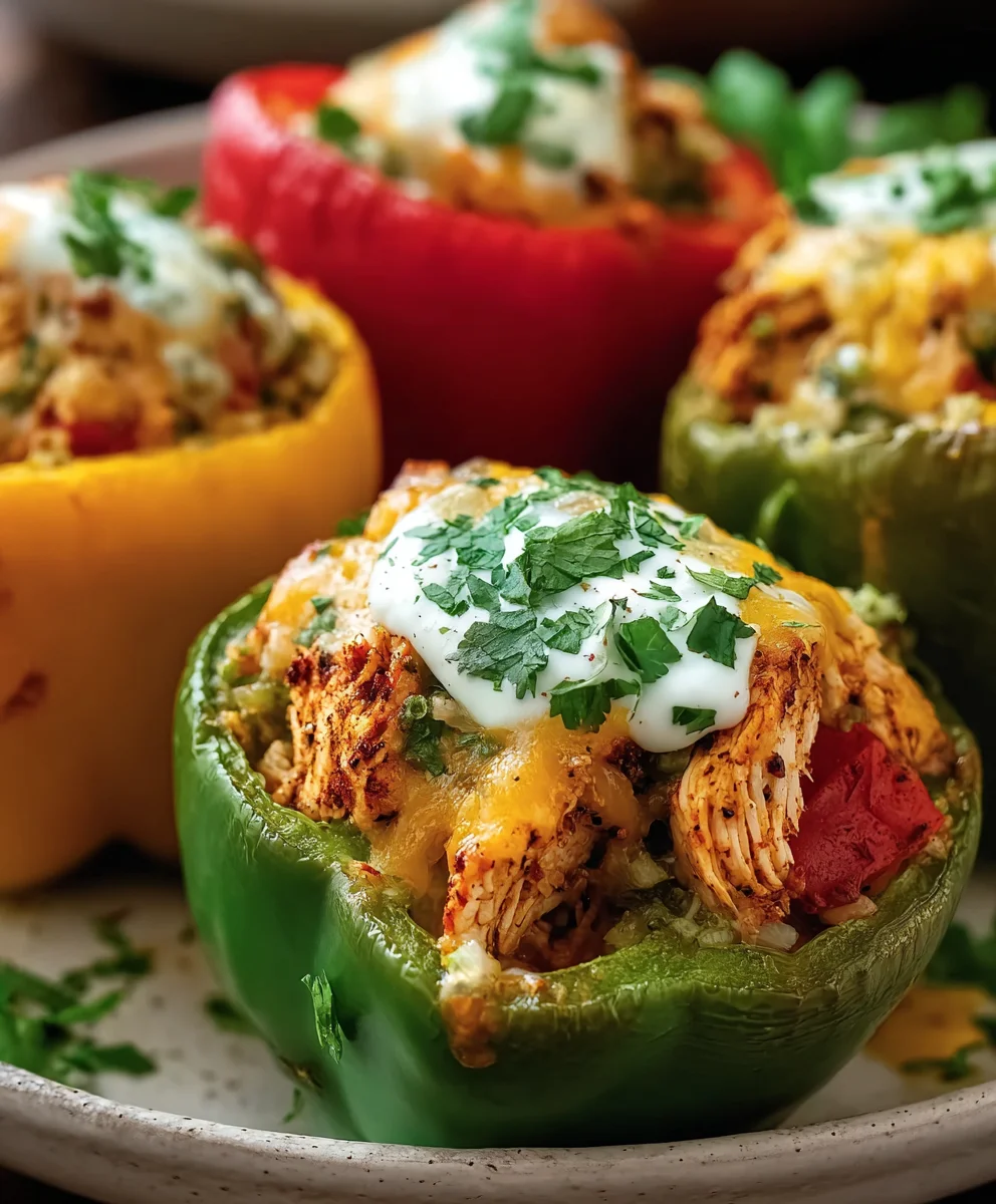 Easy Chicken Stuffed Peppers Recipe