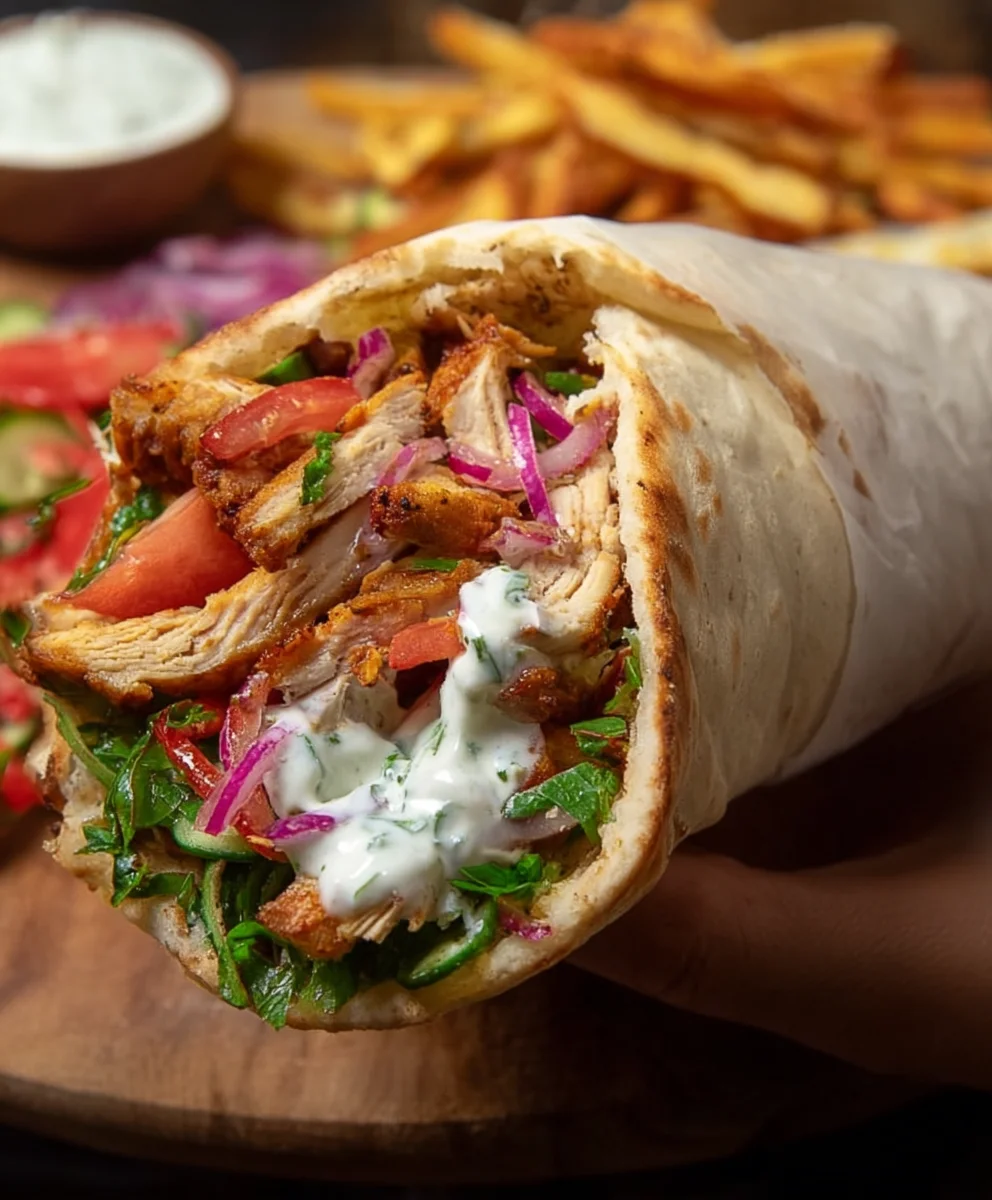Easy Chicken Shawarma Wrap Recipe - Flavorful & Quick