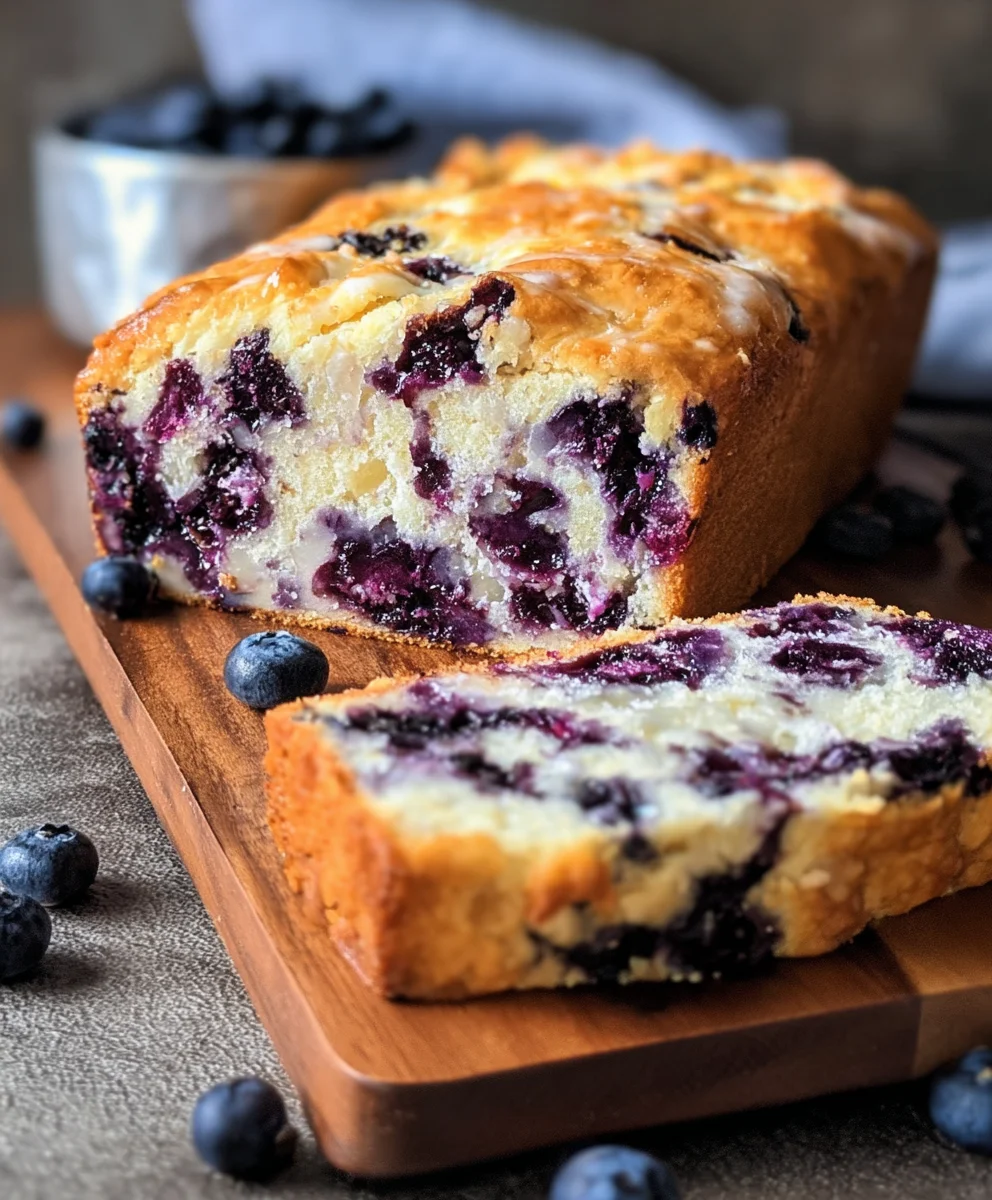 Blueberry Cream Cheese Bread-Easy Delicious Recipe