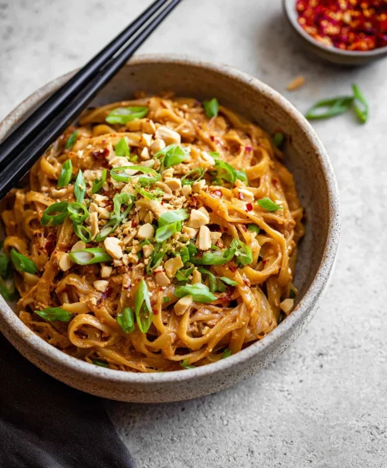 Spicy Peanut Butter Noodles – Quick & Easy Dinner