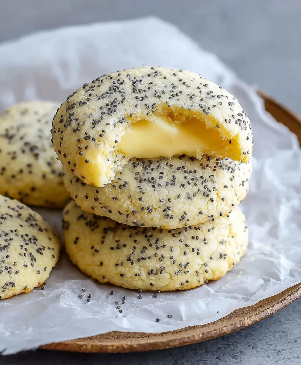 Lemon Poppy Seed Cookies-Delicious Crum extractble Extract Recipe