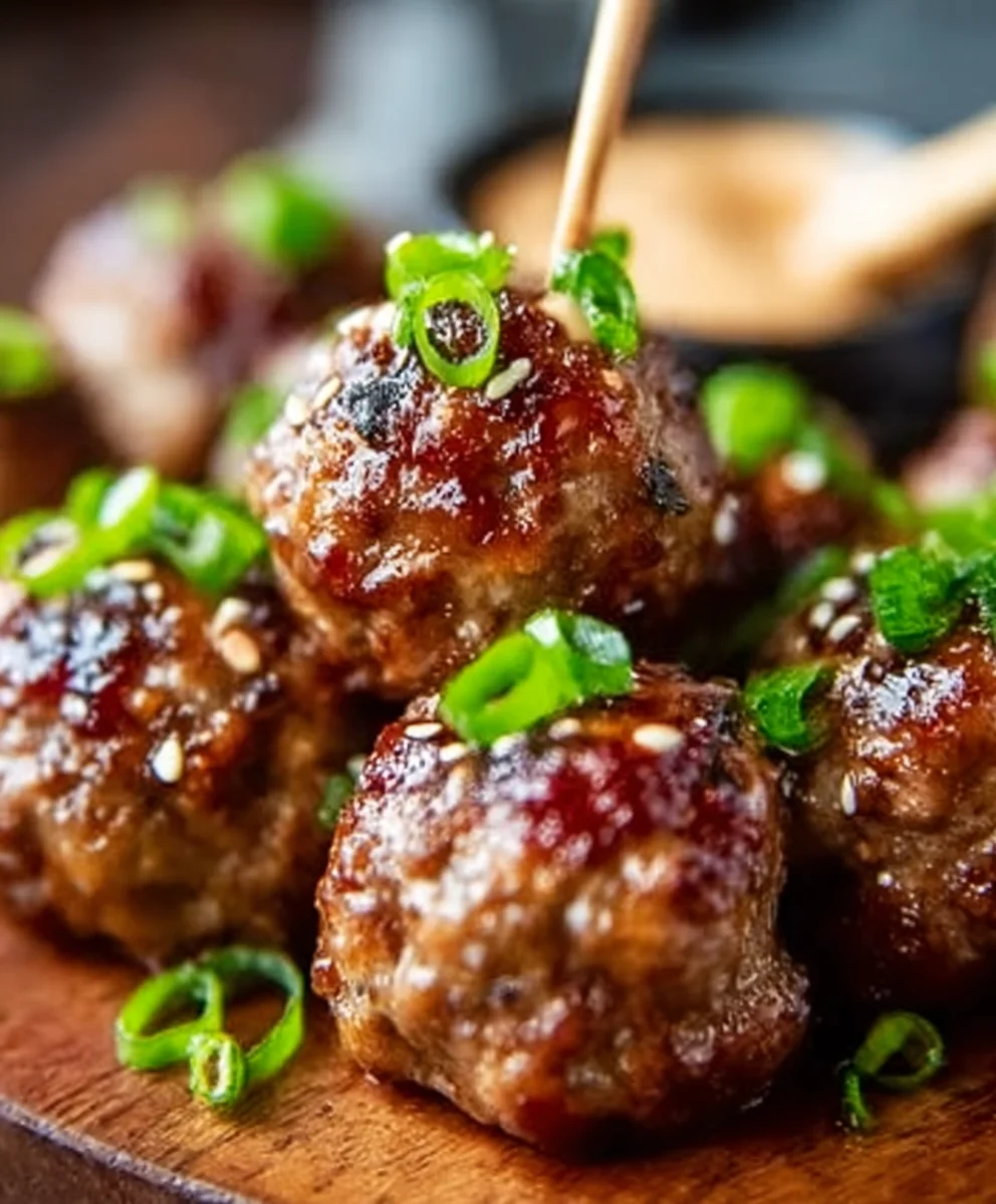 Korean BBQ Beef Meatballs Spicy Mayo Dip-Easy Recipe