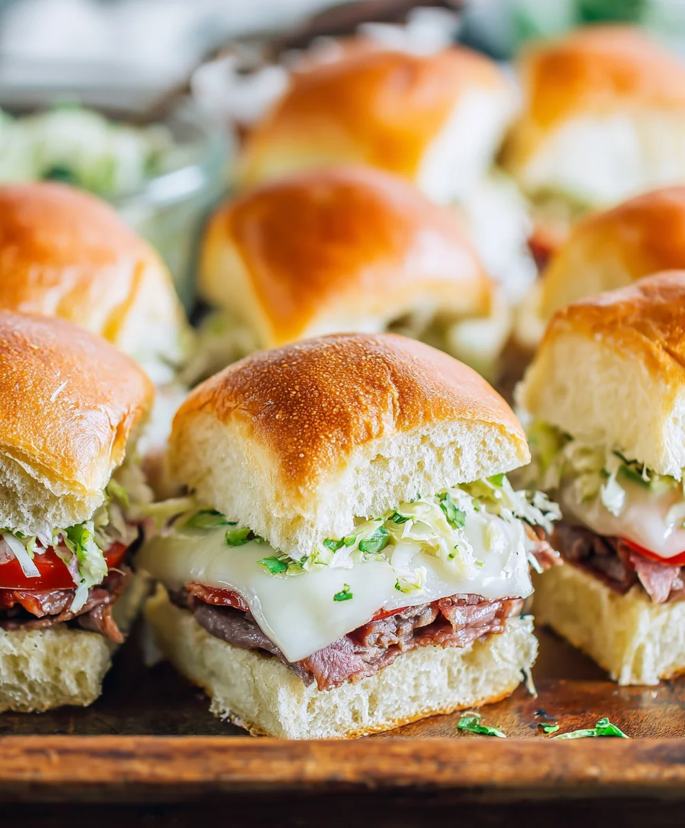 Beef Grinder Sliders-Easy Italian Flavors