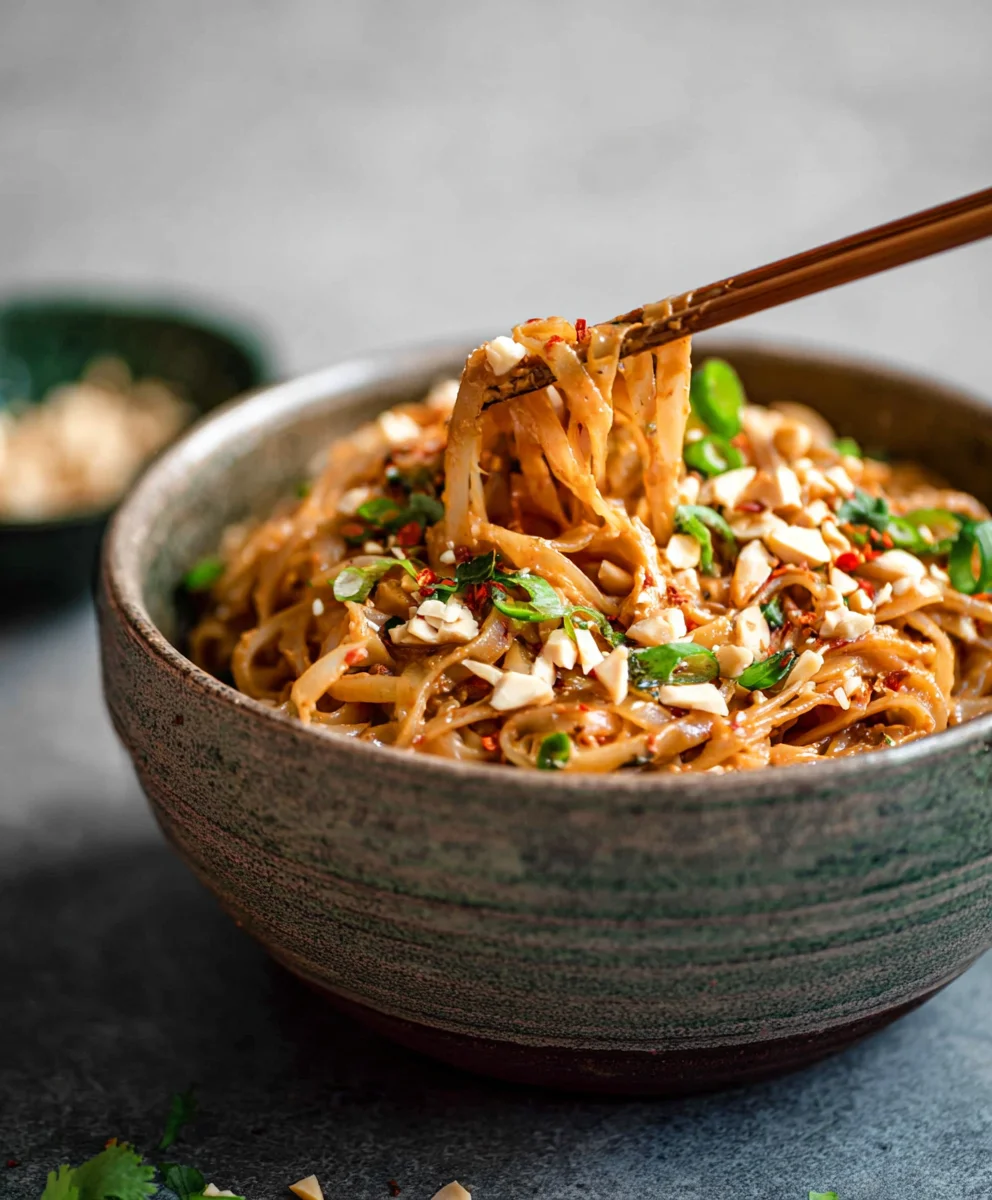 Spicy Peanut Butter Noodles - Quick & Easy Dinner