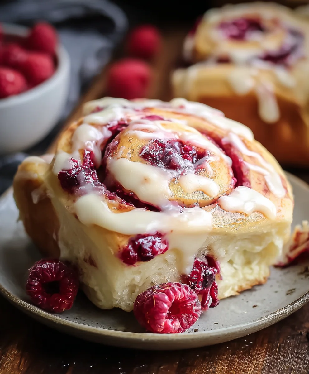 White Chocolate Raspberry Rolls-Sweet Treats
