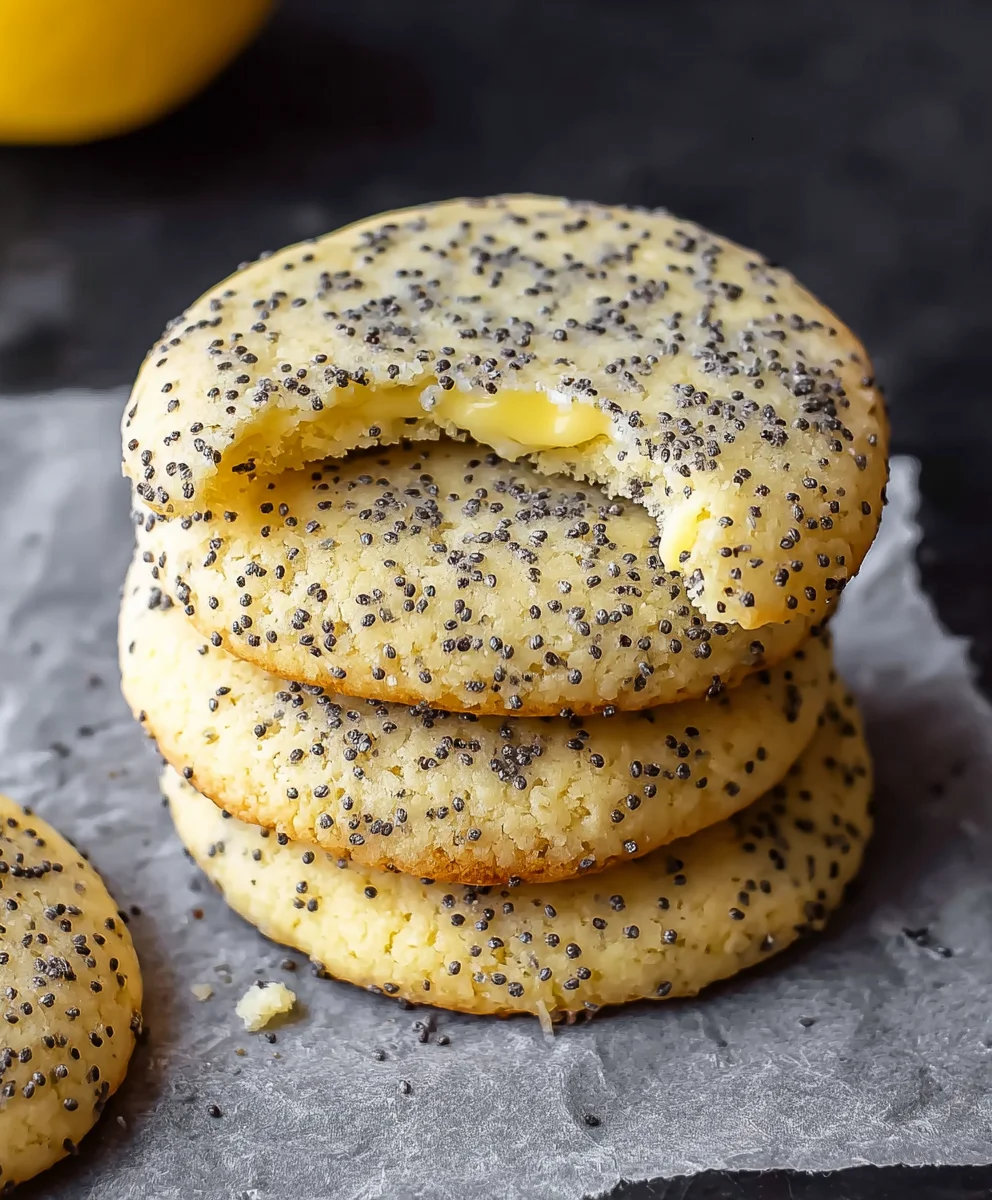 Lemon Poppy Seed Cookies-Delicious Crum extractble Extract Recipe