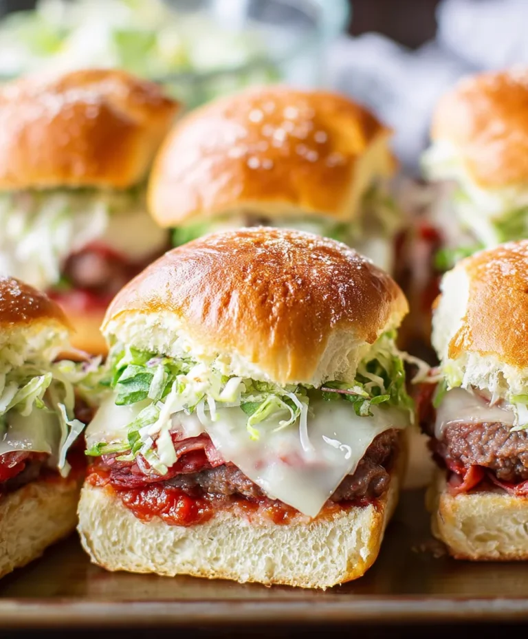 Easy Italian Beef Sliders-Quick Dinner Delight