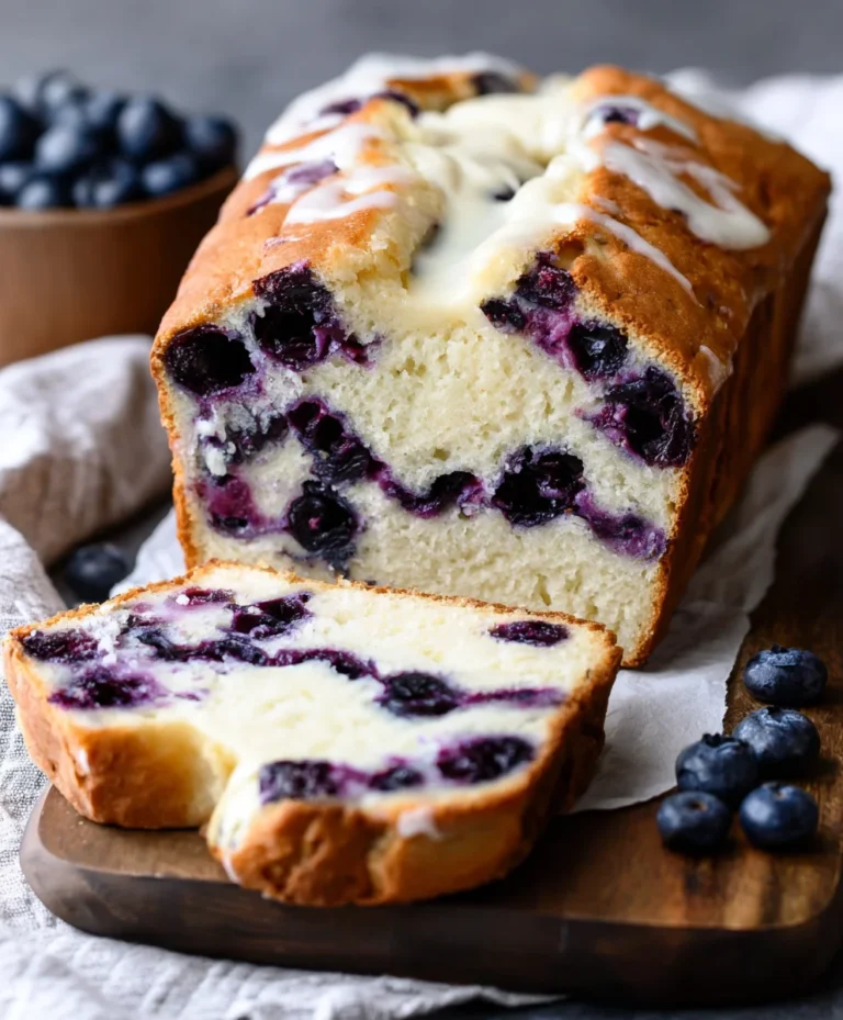 Blueberry Cream Cheese Loaf-Easy Sweet Bread Recipe