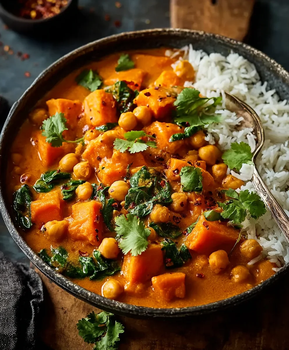 Sweet Potato Chickpea Curry - Easy Vegan Meal