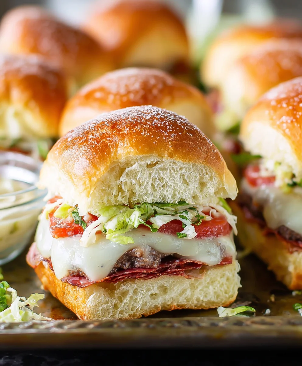 Easy Italian Beef Sliders-Quick Dinner Delight