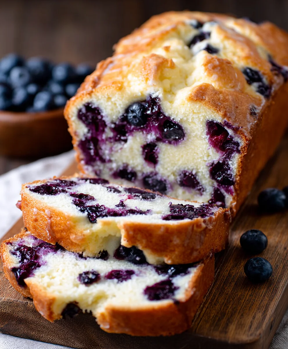 Blueberry Cream Cheese Loaf-Easy Sweet Bread Recipe