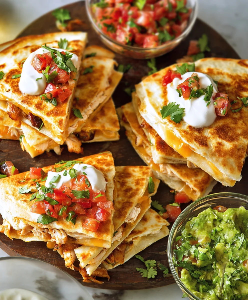 Easy Mini Chicken Quesadillas - Quick & Cheesy Bites