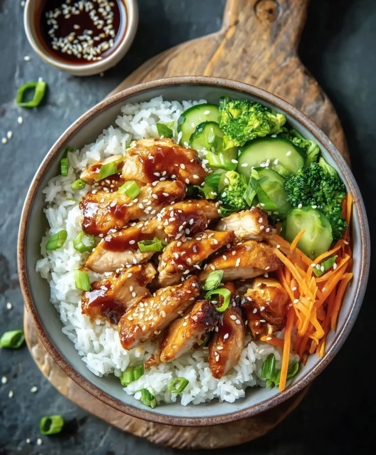 Easy Teriyaki Chicken Rice Bowl Recipe