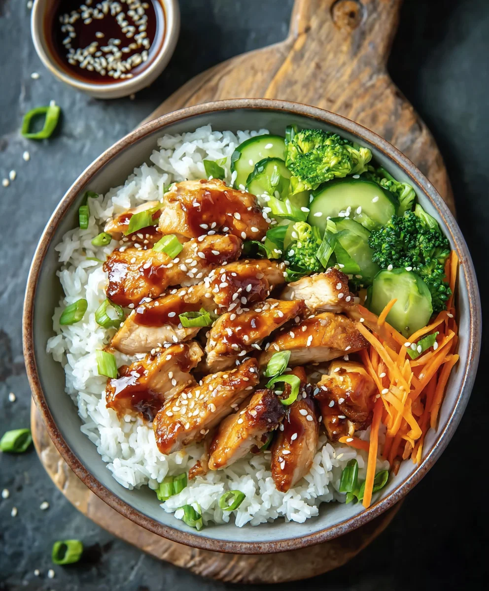 Easy Teriyaki Chicken Rice Bowl Recipe