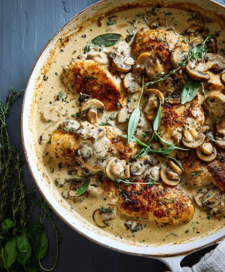 Creamy Mushroom Chicken- Easy & Delicious Recipe