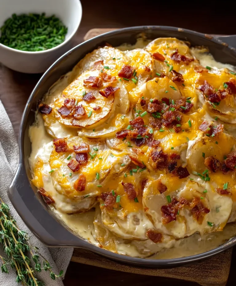 Best Loaded Scalloped Potatoes Recipe-Creamy Comfort Food