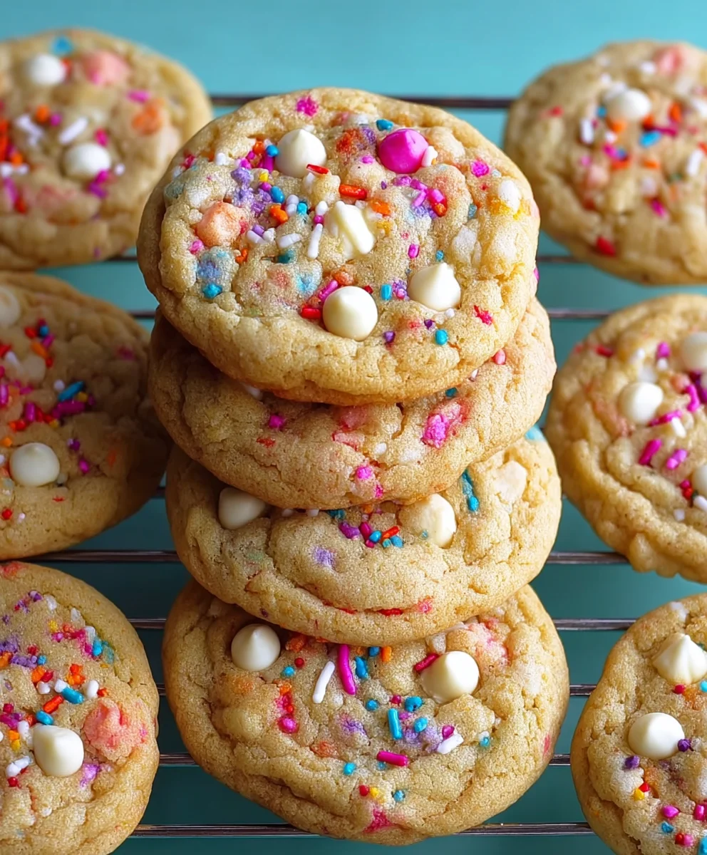 White Chocolate Confetti Cookies - Easy Festive Treat