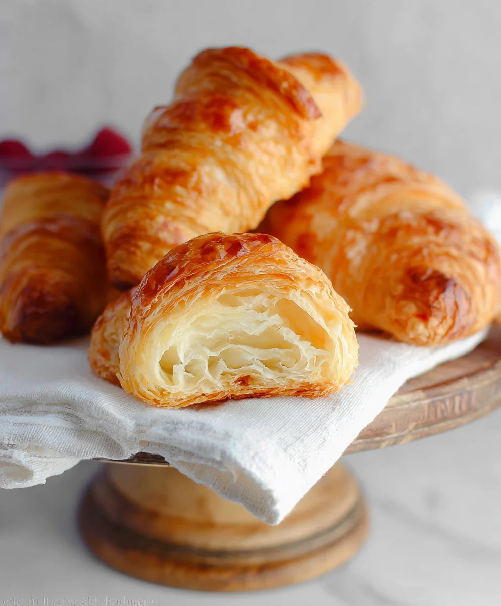 Flaky Homemade Croissants-Easy Recipe