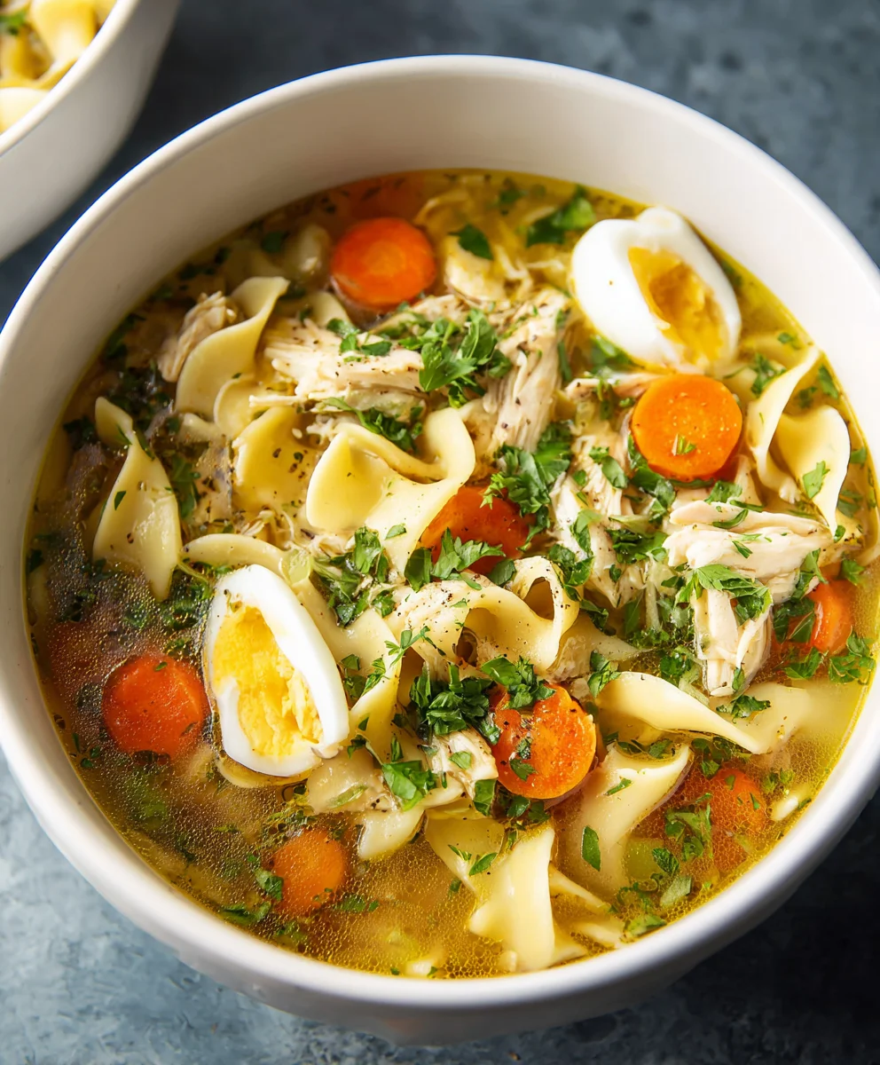 Best Chicken Noodle Soup-Homestyle Egg Noodles