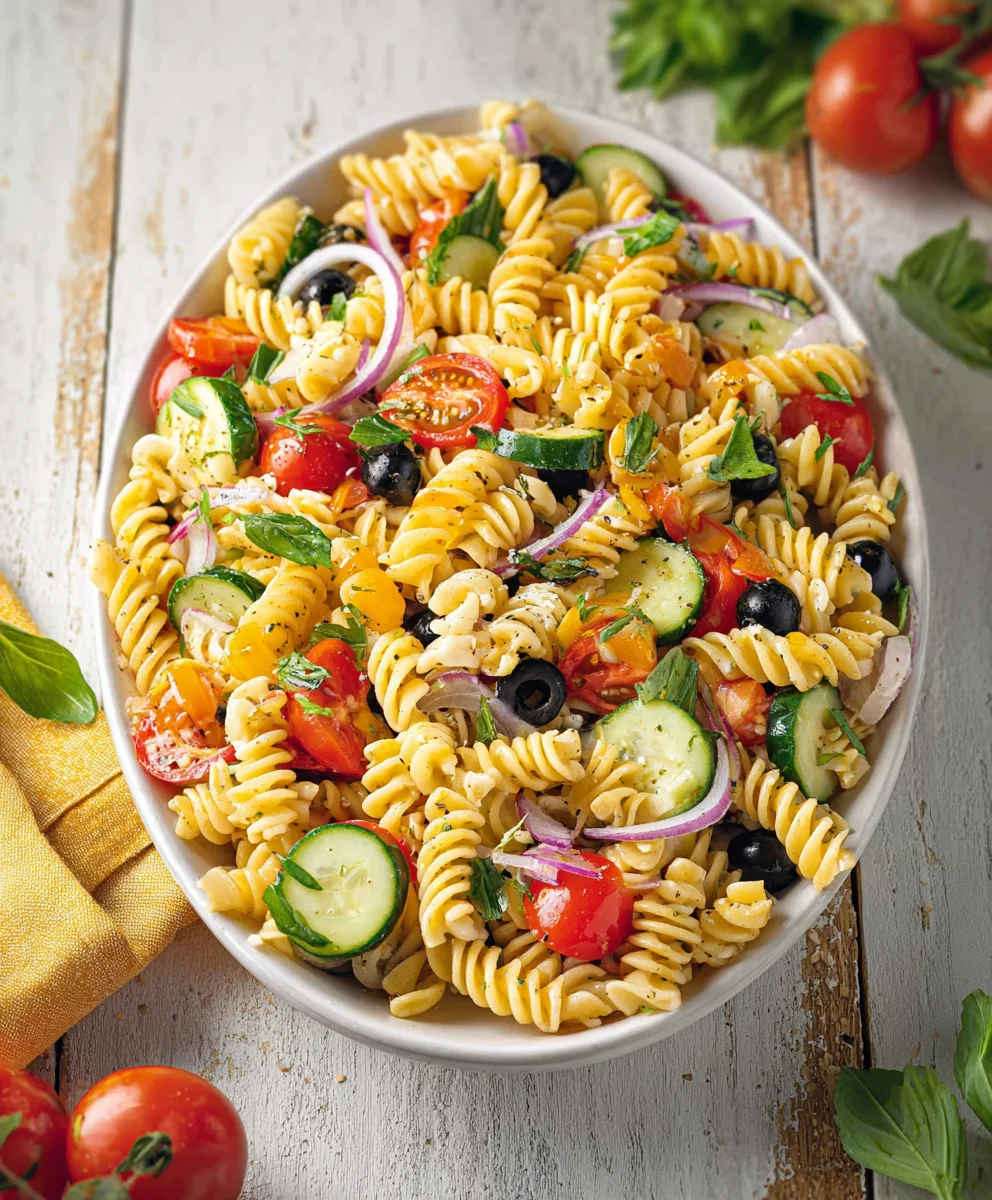 High Protein Italian Pasta Salad-Hearty & Healthy Meal