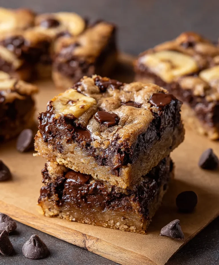 Easy Banana Chocolate Chip Cookie Bars Recipe
