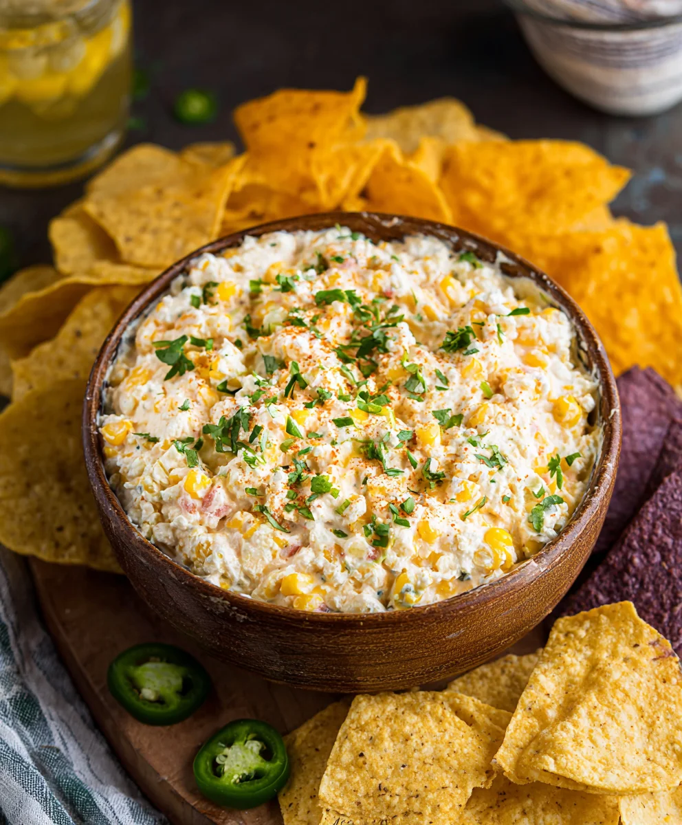 Easy Crockpot Jalapeno Corn Dip Recipe