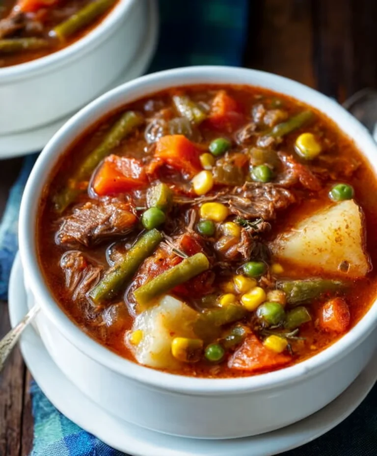 Old-Fashioned Vegetable Beef Soup – Mom’s Best Recipe