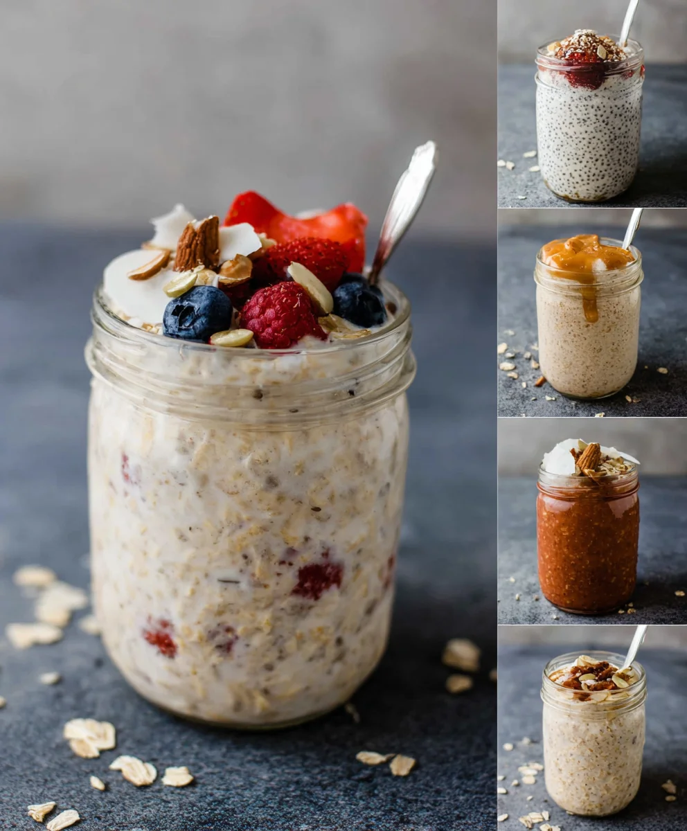 Easy Overnight Oats Base + Flavor Ideas