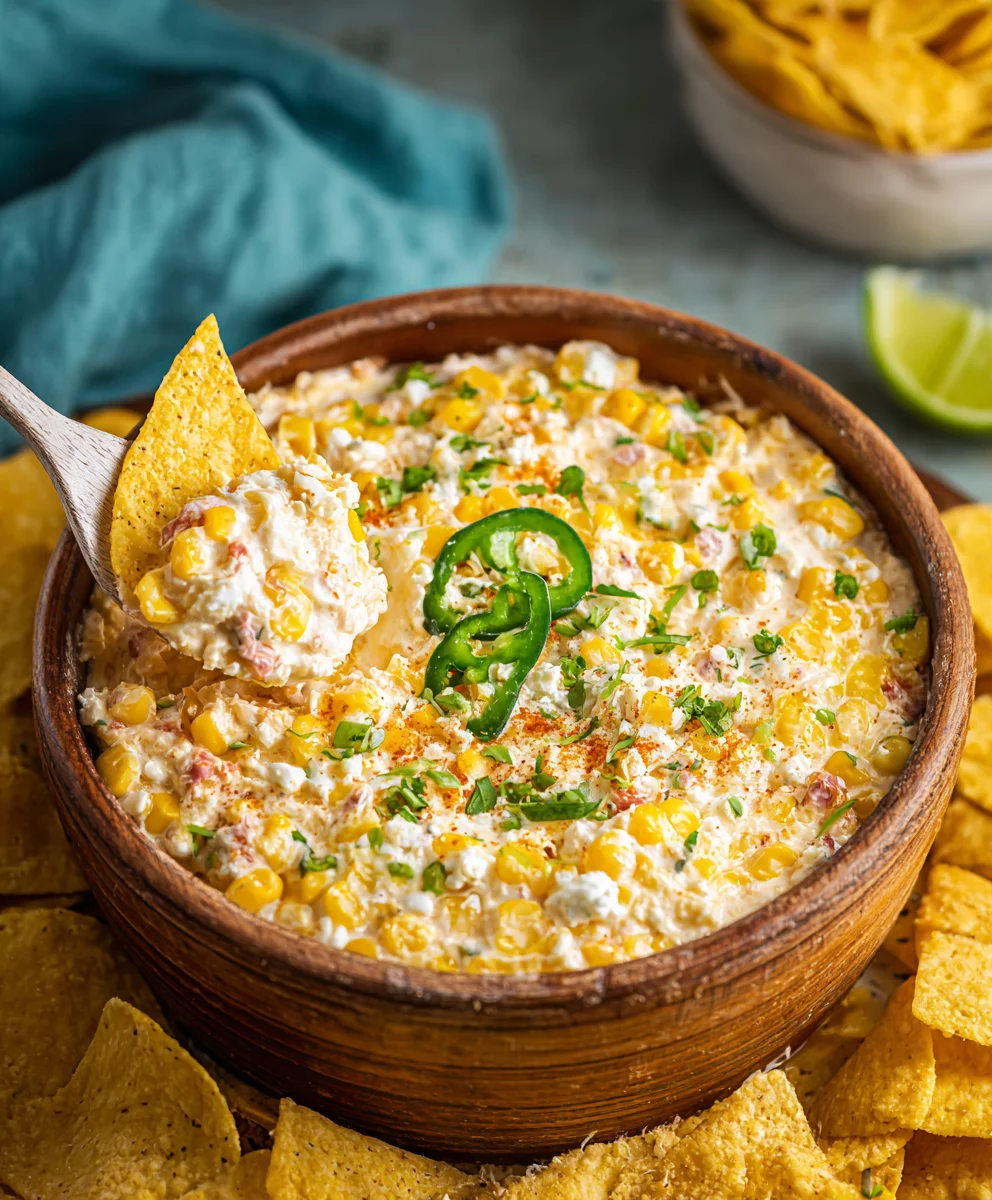 Easy Crockpot Jalapeno Corn Dip Recipe