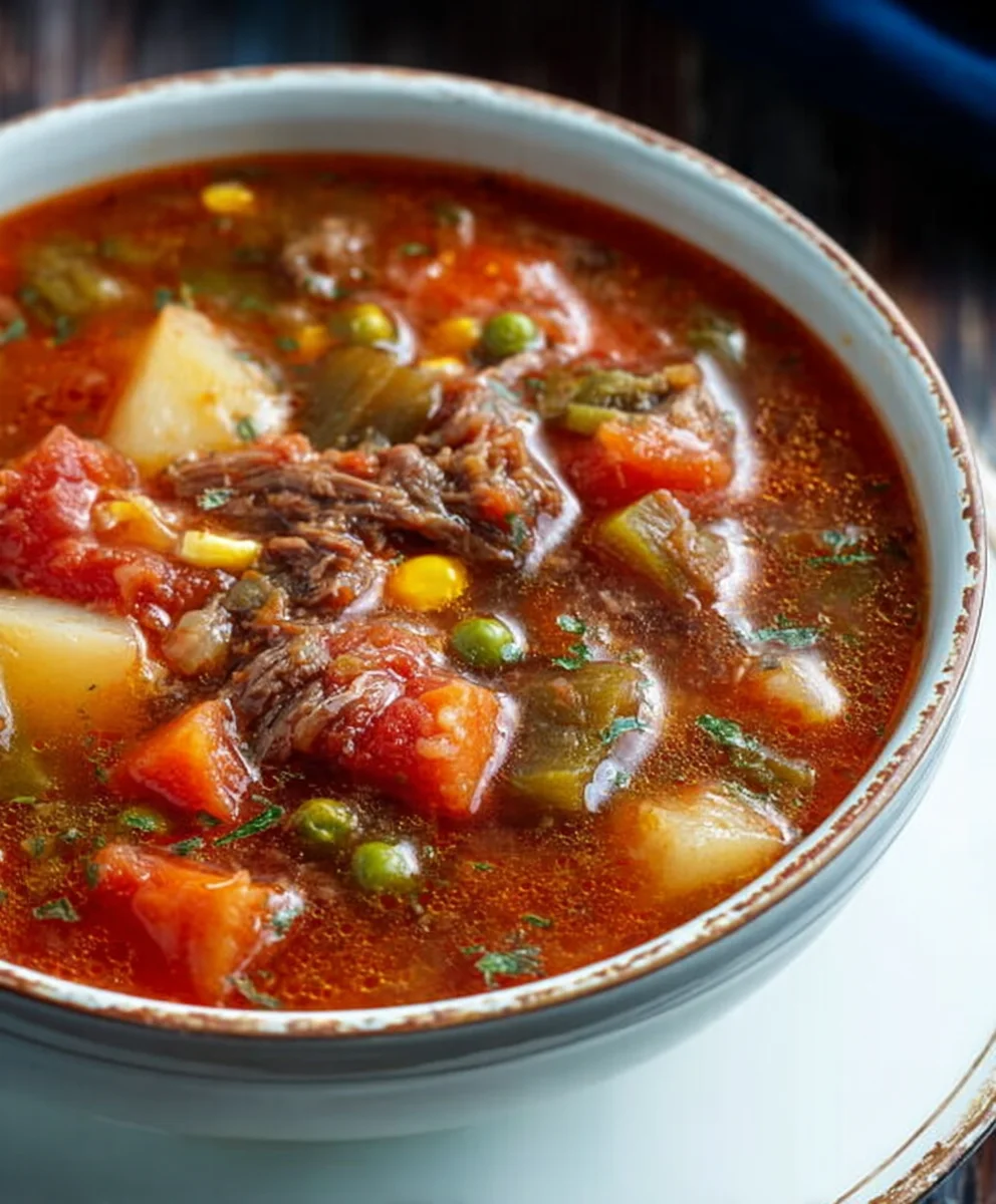 Old-Fashioned Vegetable Beef Soup - Mom's Best Recipe
