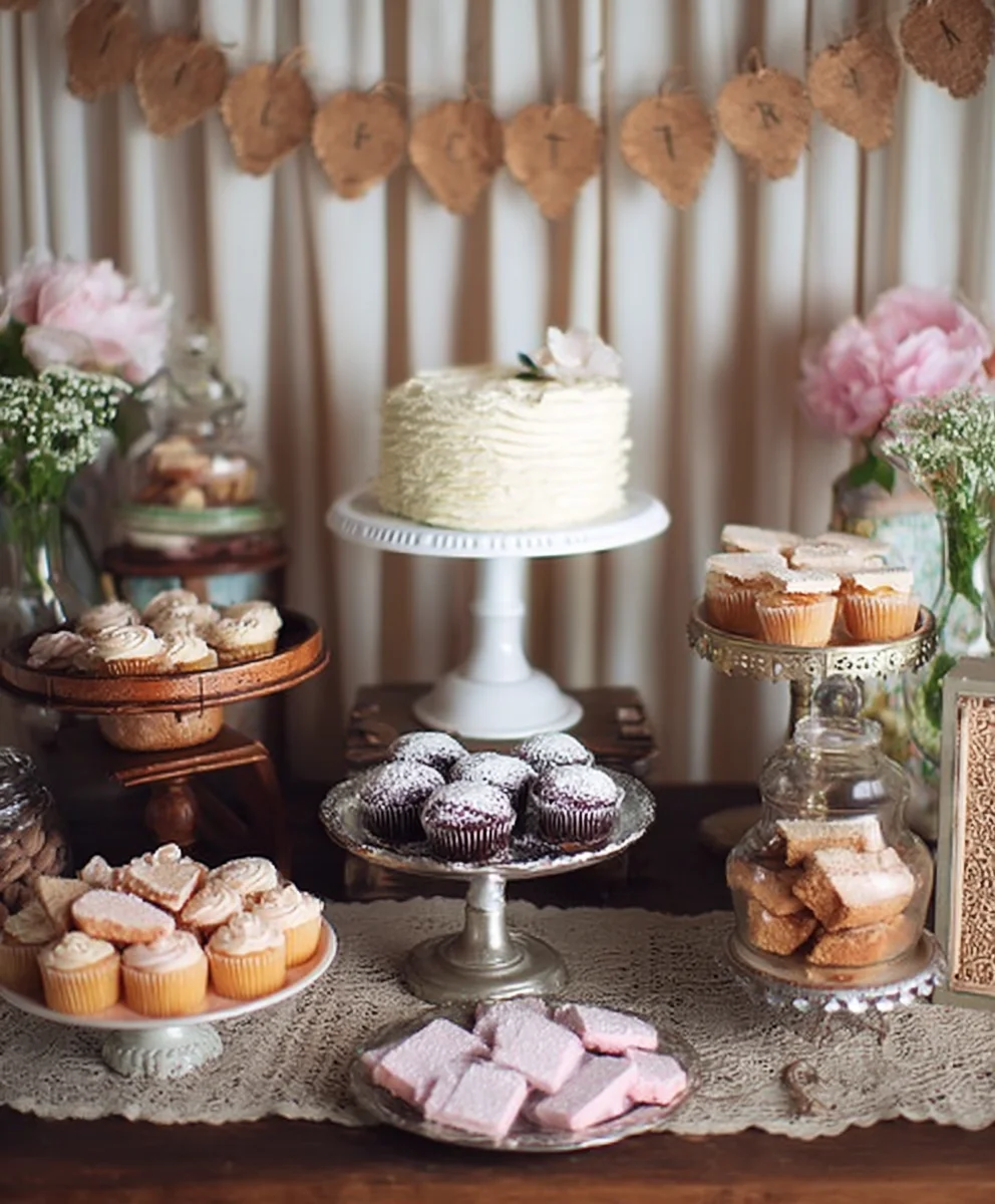 Vintage Wedding Dessert Table- Sweet Nostalgia
