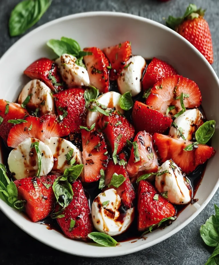 Balsamic Strawberry Caprese Salad Recipe – Fresh Twist