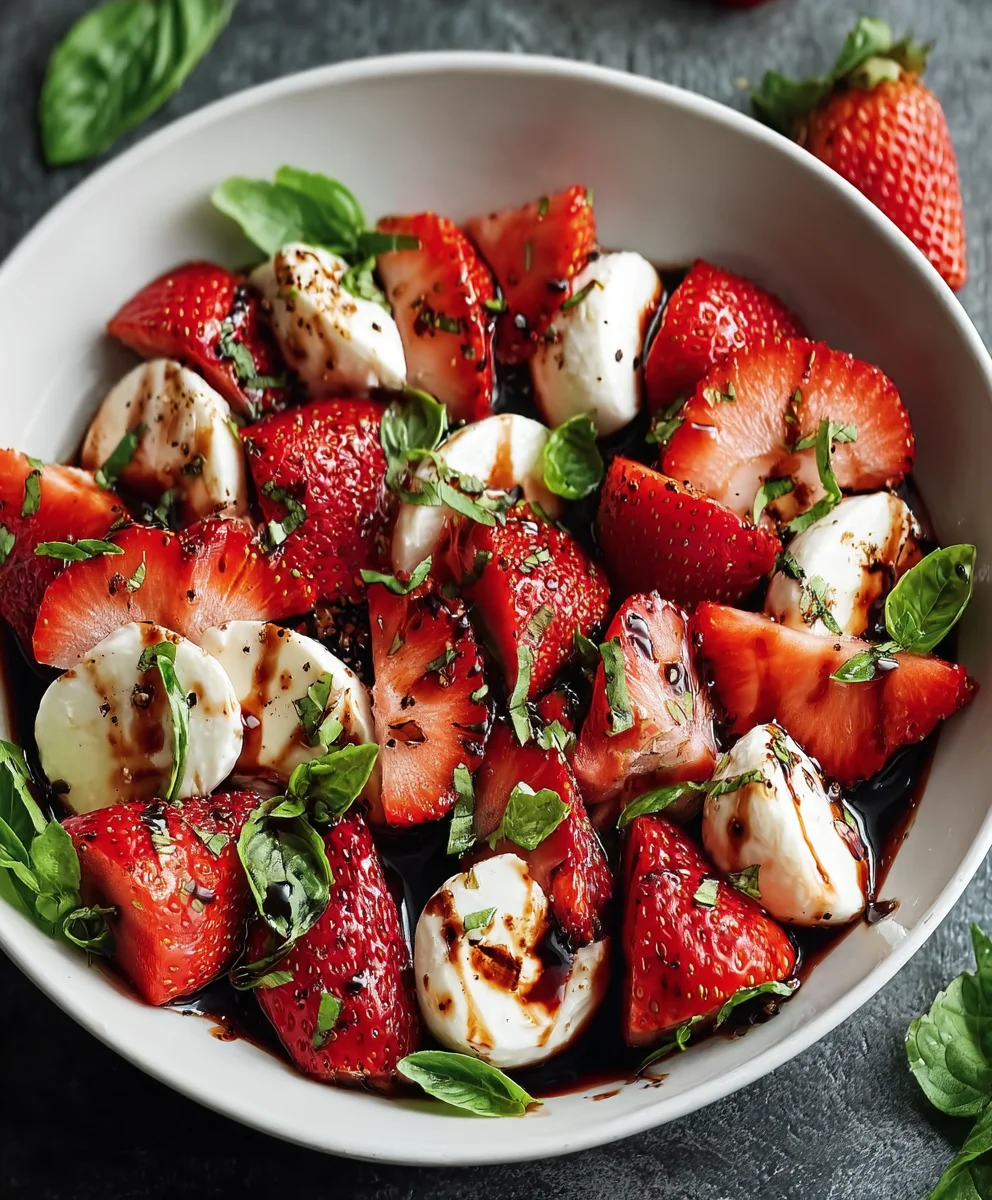 Balsamic Strawberry Caprese Salad Recipe - Fresh Twist