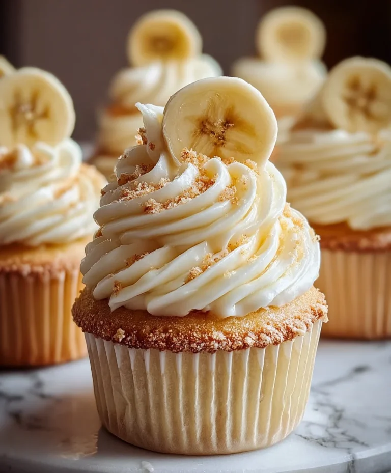 Banana Pudding Cupcakes – Creamy Dessert Bliss