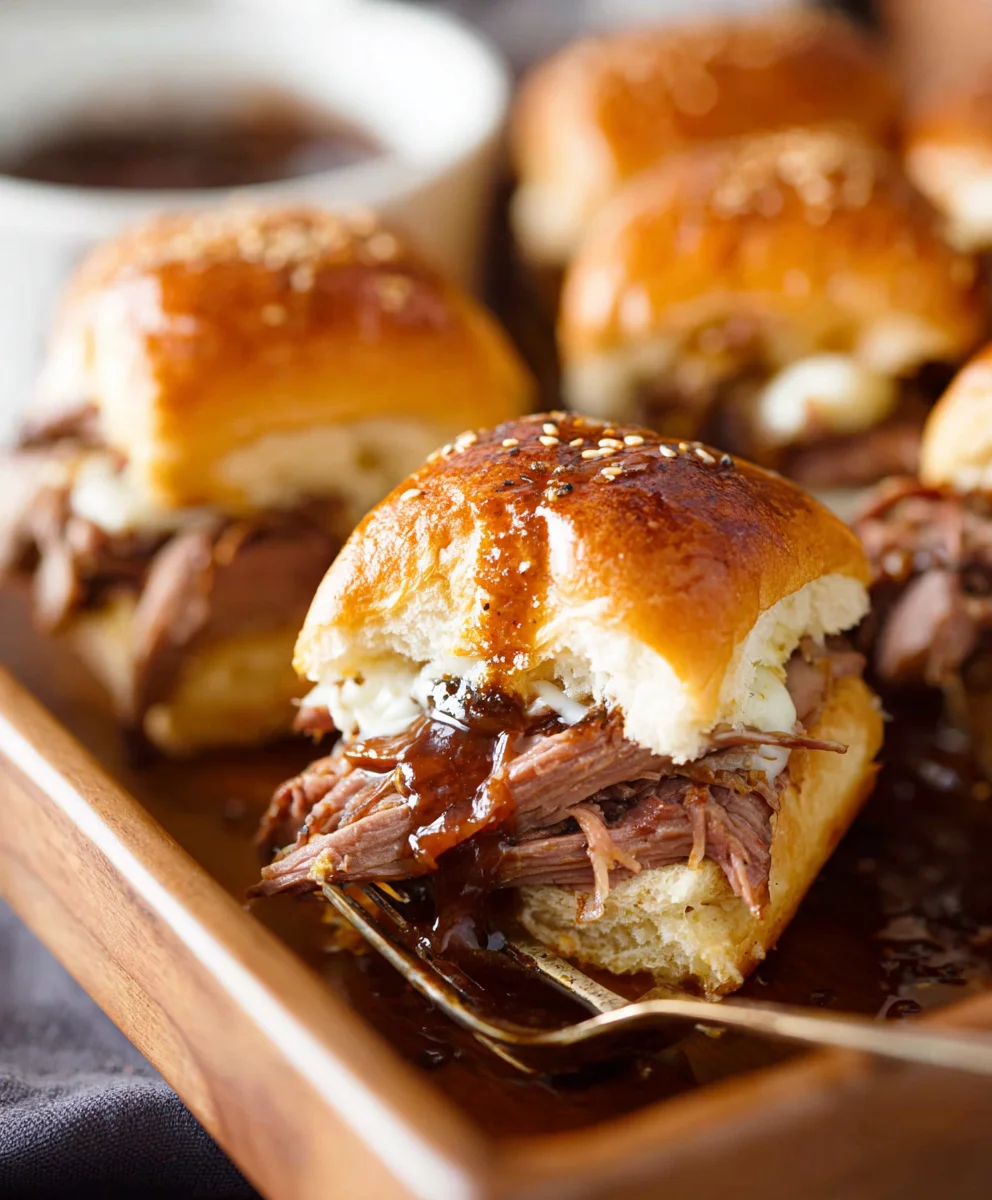 Easy French Dip Sliders - Flavorful Beef Sandwich Bites