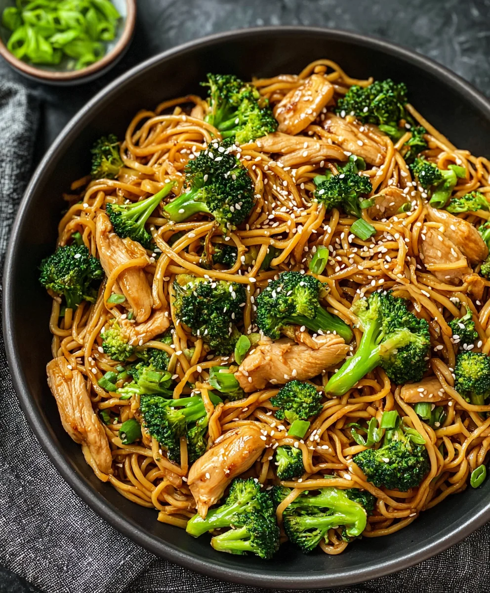 Healthy Sesame Noodles-Chicken Broccoli Recipe