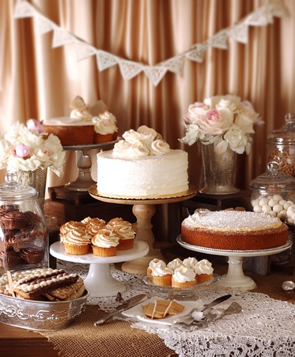 Vintage Wedding Dessert Table- Sweet Nostalgia