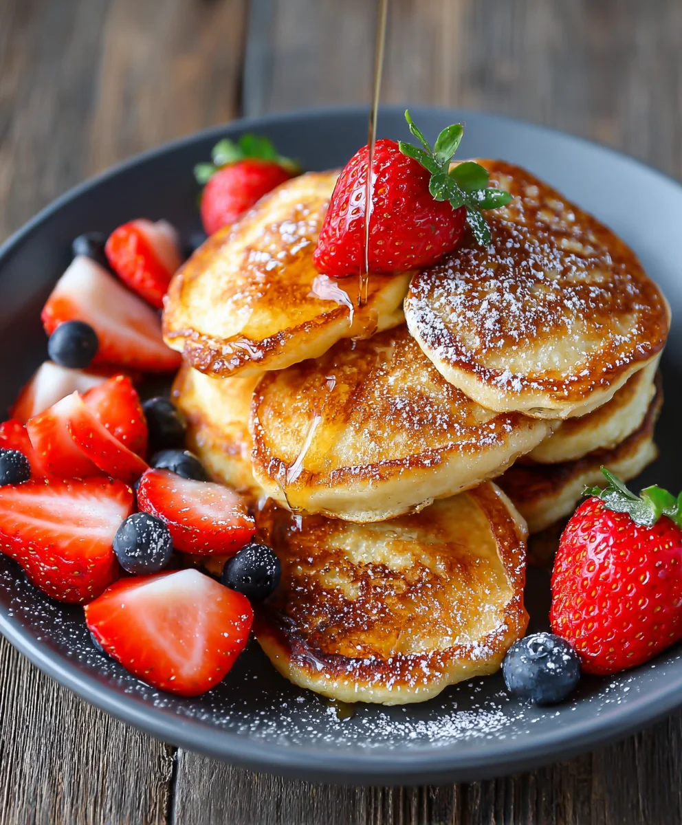 Easy Cottage Cheese Pancakes - Healthy Breakfast Recipe
